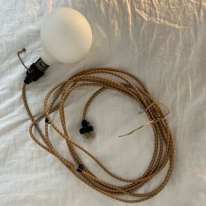 Schoolhouse Electric Utility Plug In Pendant + G40 Bulb